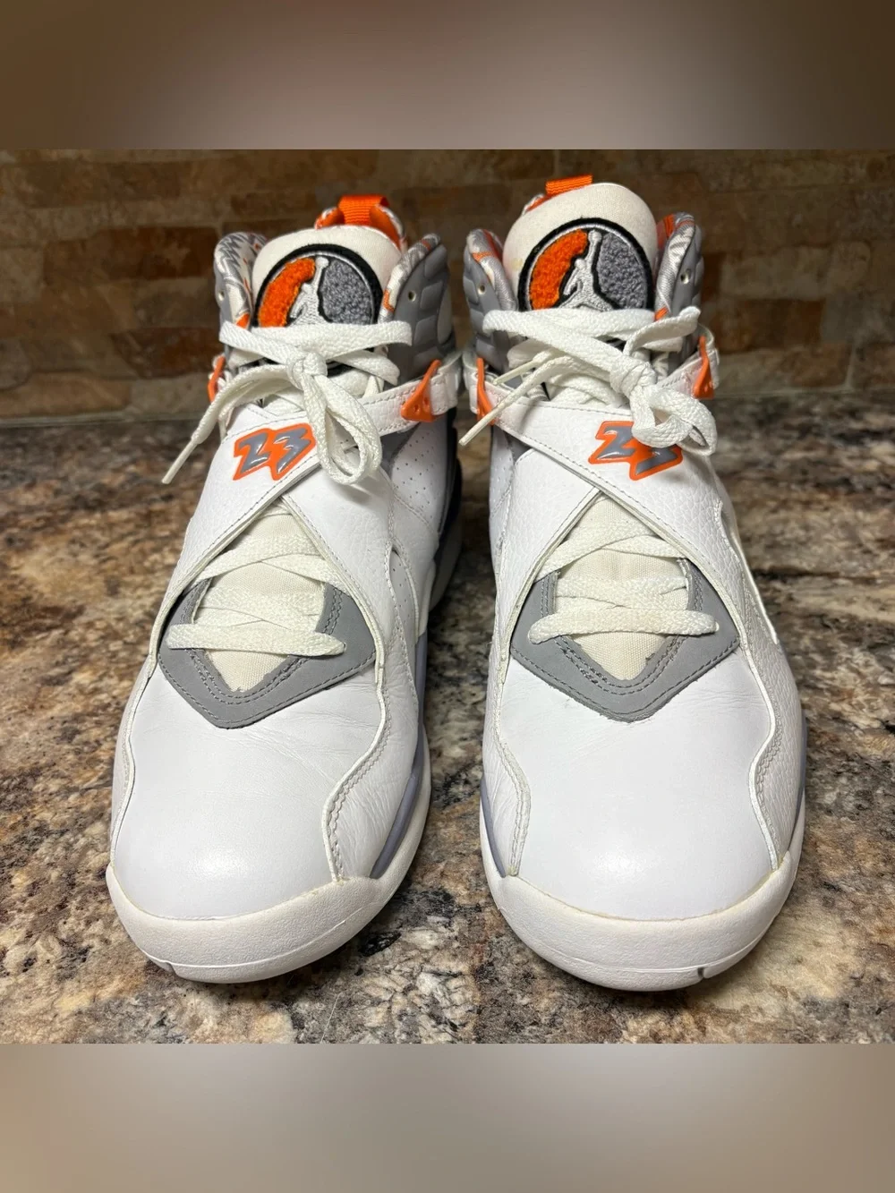 Air Jordan 8 Retro 2007 Orange Blaze 305381-102 Size 9.5